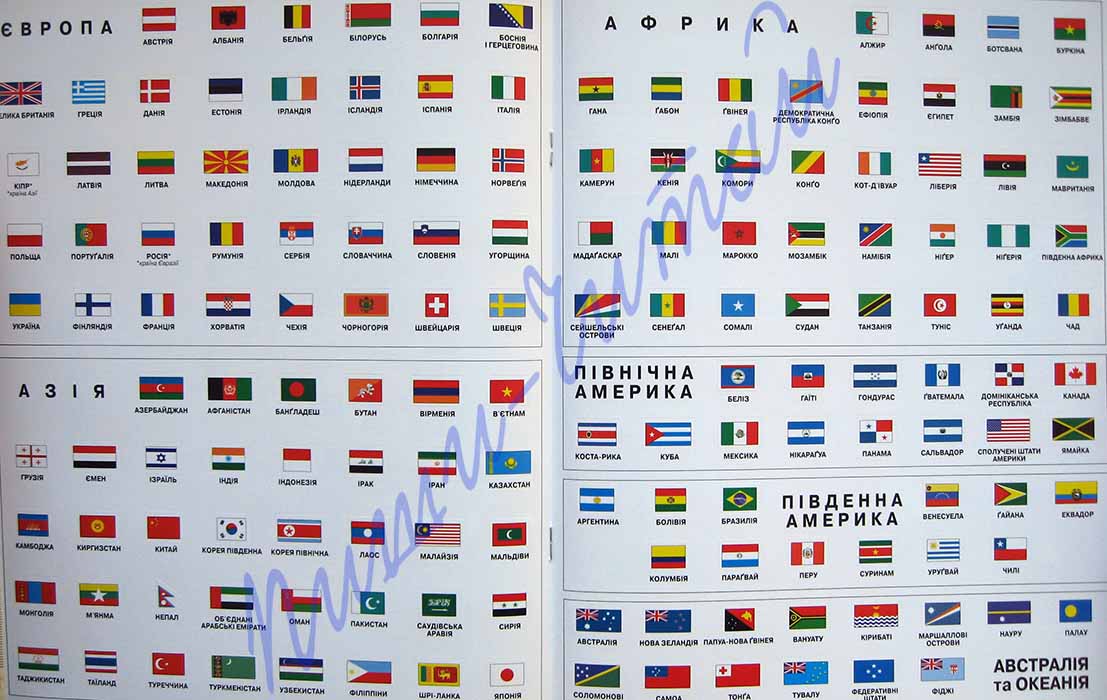 Показать флаги всех стран с названиями стран фото на русском языке